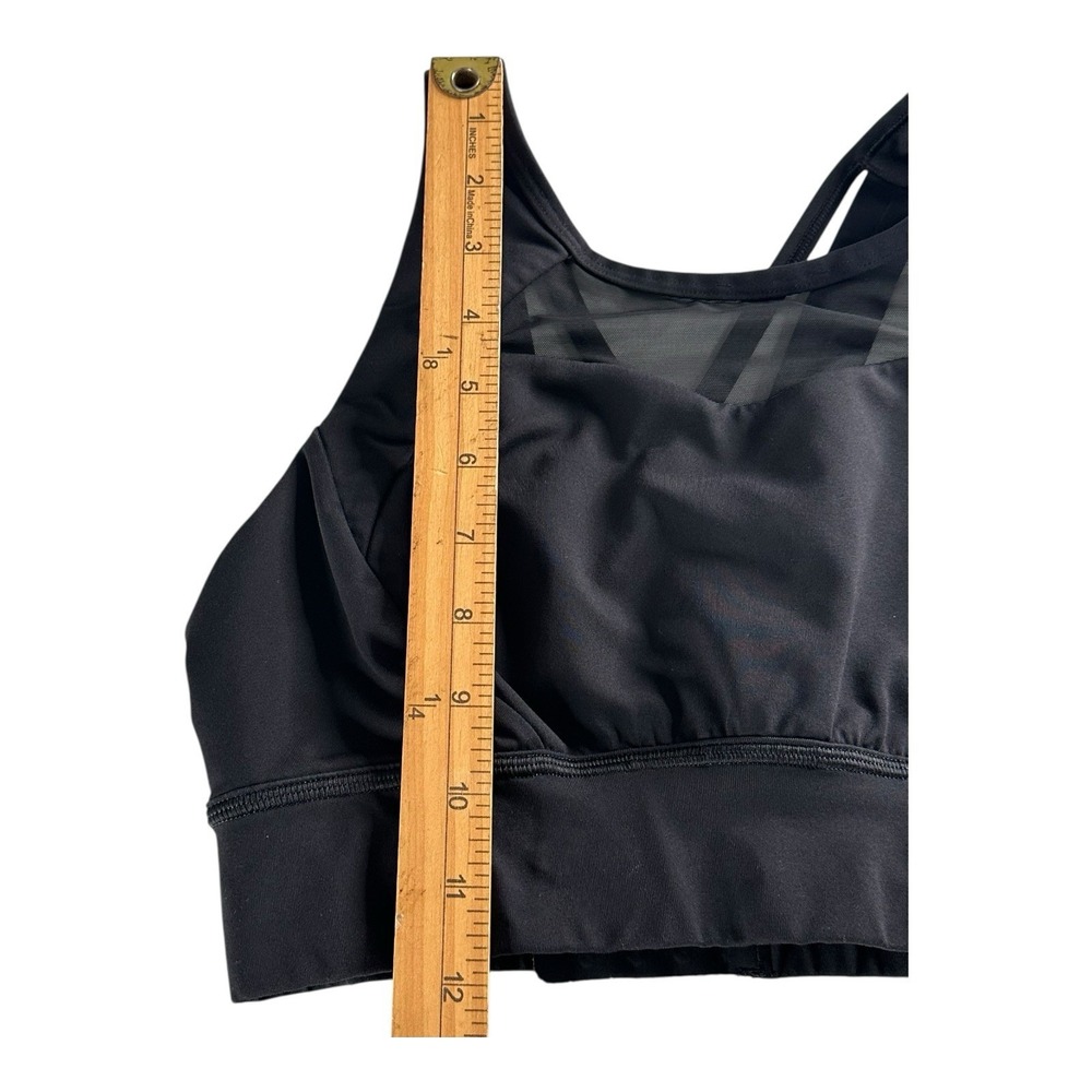 Lululemon Womens Athletic Hook & Clasp Back Racerback Black Sports Bra Size 8 - Picture 5 of 9